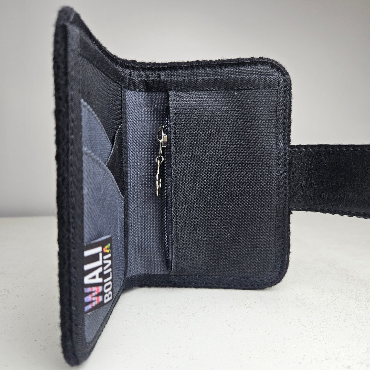 Billetera con broche (Perdiz negro)