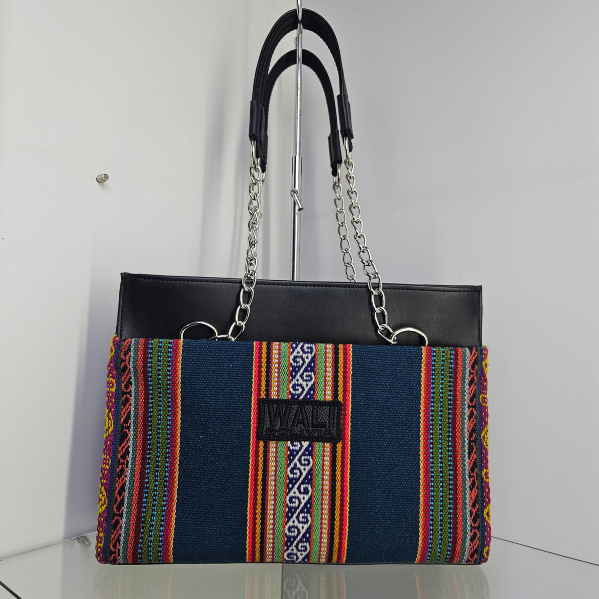 Cartera con cadena (verde cerceta)