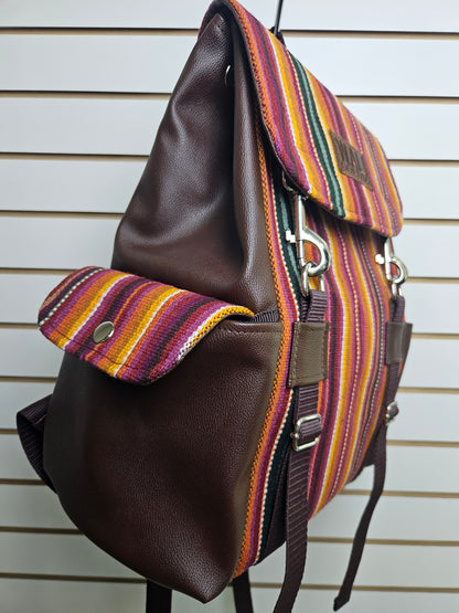 Mochila wali de aguayo natural (potosino)