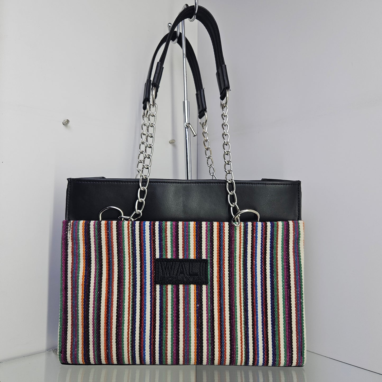 Cartera con cadena (multicolor)
