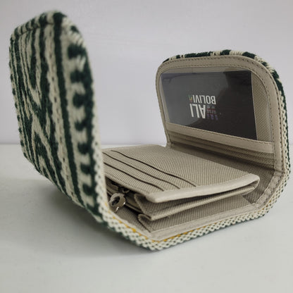 Billetera Mini (verde con diseño)