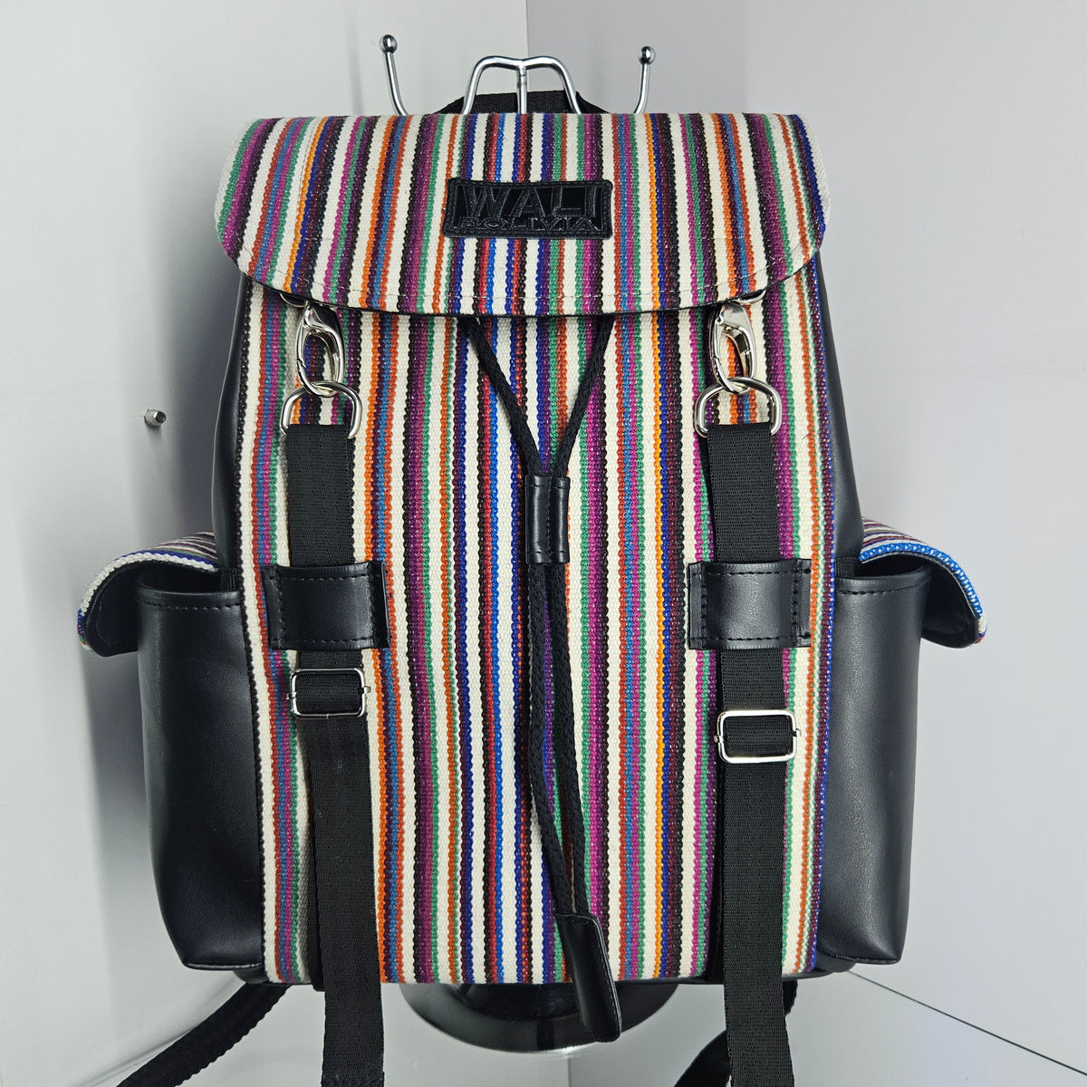 MOCHILA WALI CUERO _ Multicolor