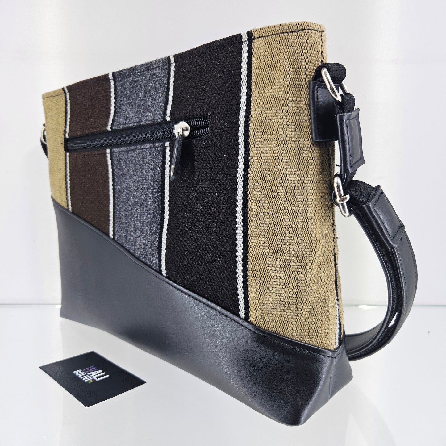 Cartera cuero aguayo (marmolado)