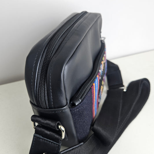 Bandolera de cuero (azul marino)