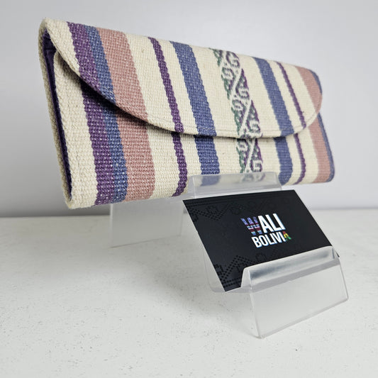 Billetera chequera (crepe diseño medio)