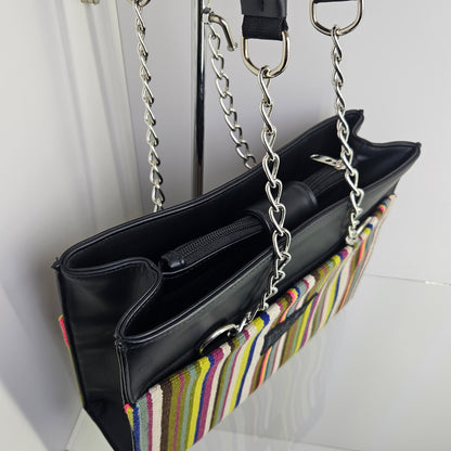Cartera con cadena (verde fiesta)