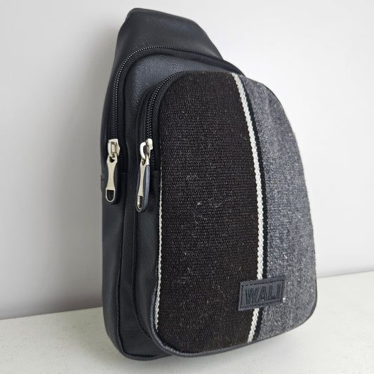 Pechera de aguayo (negro y plomo)