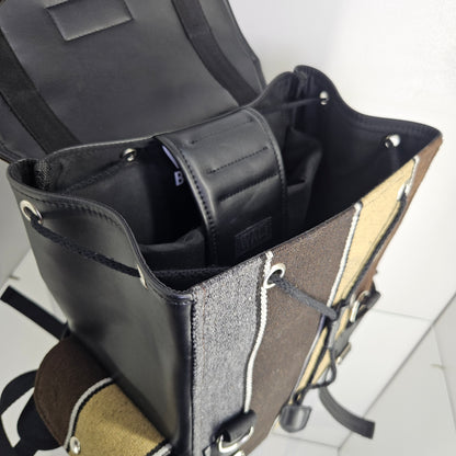 Mochila wali cuero aguayo (marmolado)