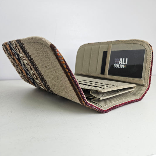 Billetera Portacelular (beige diseño bajo)