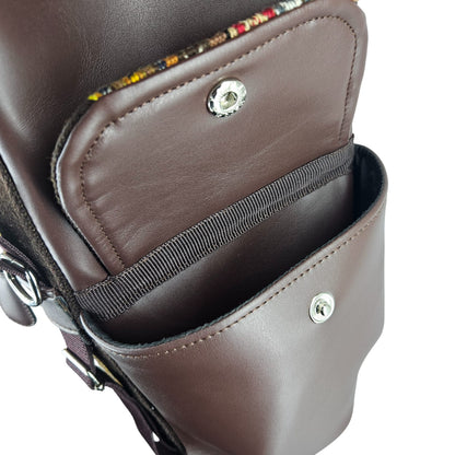 MOCHILA WALI CUERO _ Chocolate
