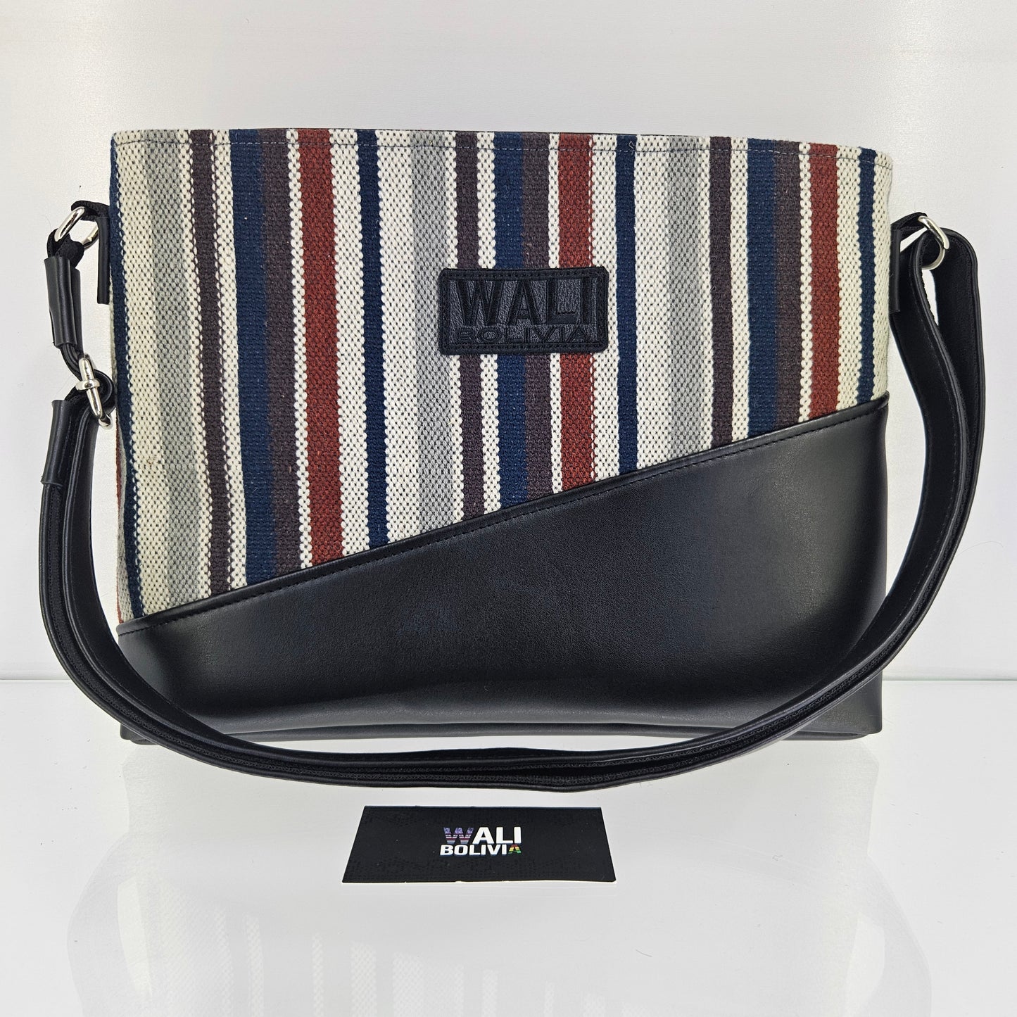 Cartera cuero aguayo (neutro)