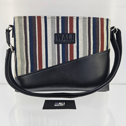 Cartera cuero aguayo (neutro)