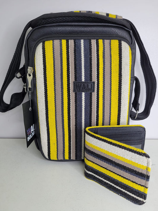Combo morral con billetera (tigre)
