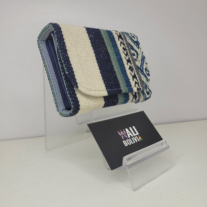 Billetera Mini (azul crema)