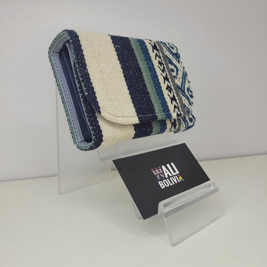 Billetera Mini (azul crema)