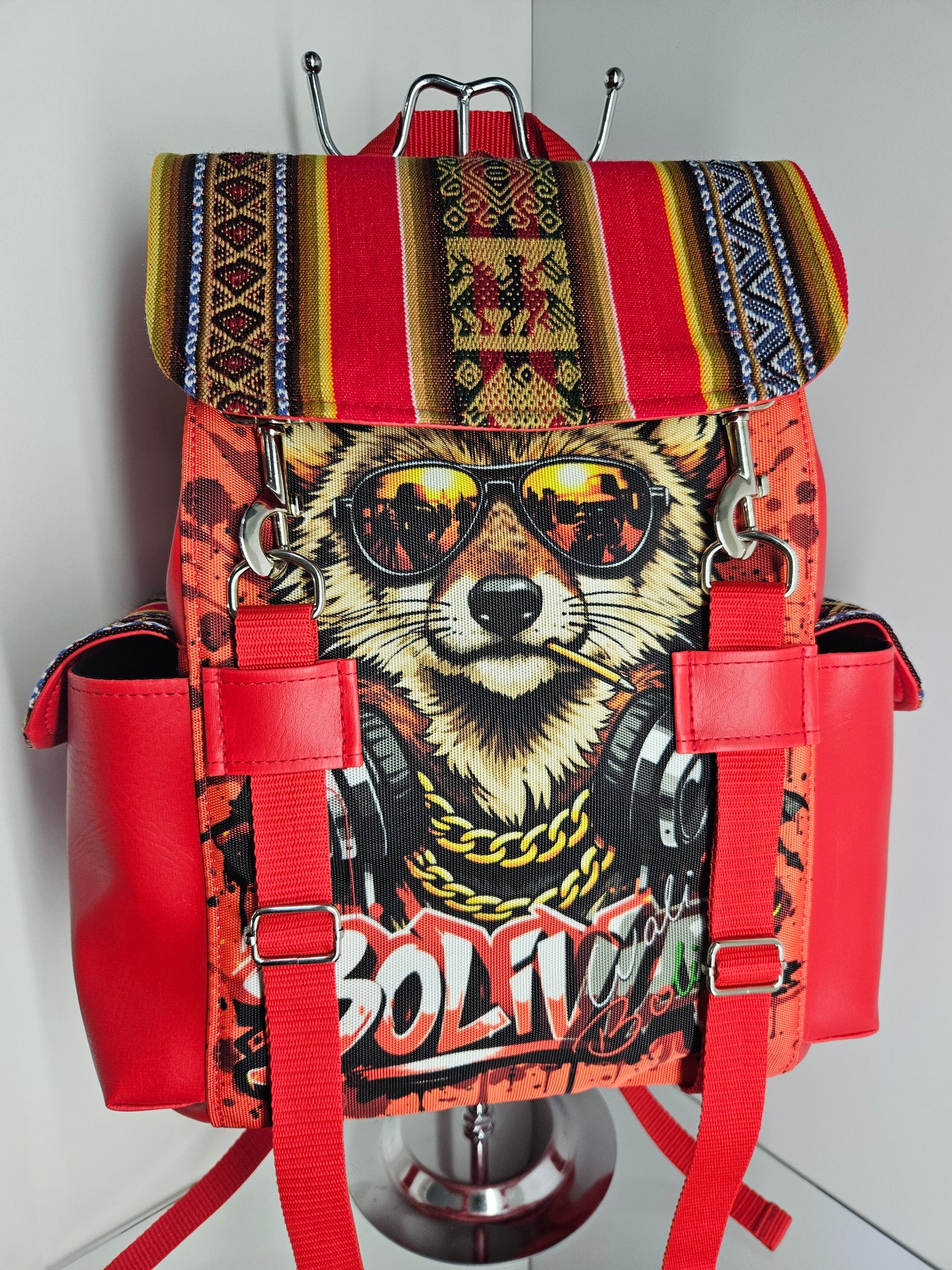 Mochila urbana (Rojo Zorro)