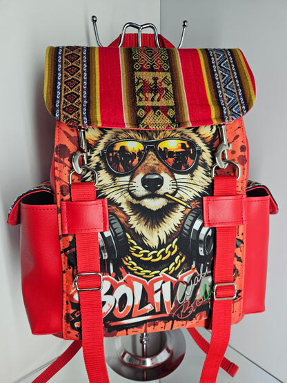 Mochila urbana (Rojo Zorro)