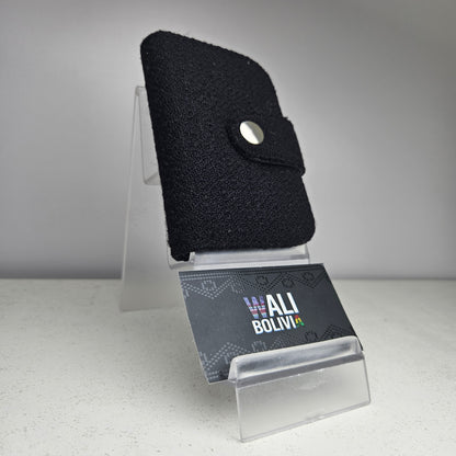Billetera con broche (Perdiz negro)