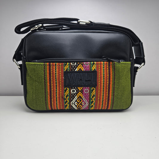 Bandolera de cuero (verde lechuga)