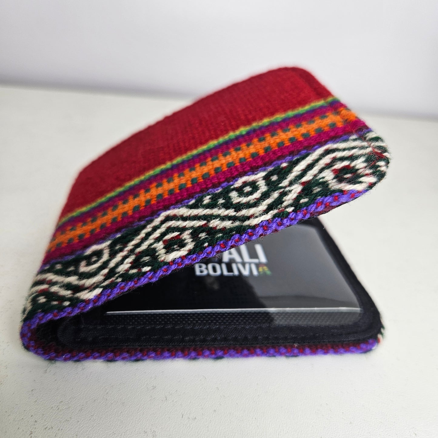 Billetera doble (rojo carmin)