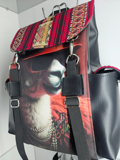 Mochila urbana (rojo hip hop)