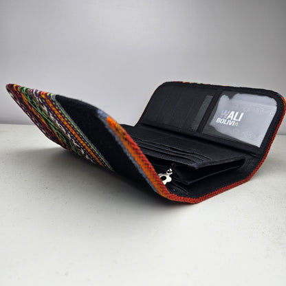 Billetera Portacelular (carbón diseño bajo)