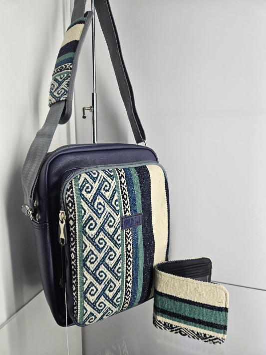 Combo morral y billetera (jade)