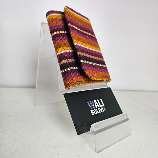 Billetera triple (naranja fiesta)