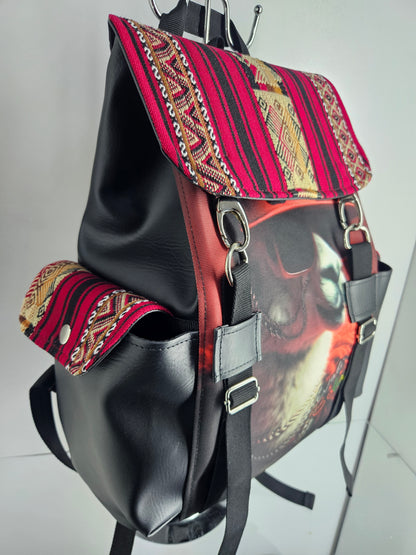 Mochila urbana (rojo llamita flow)