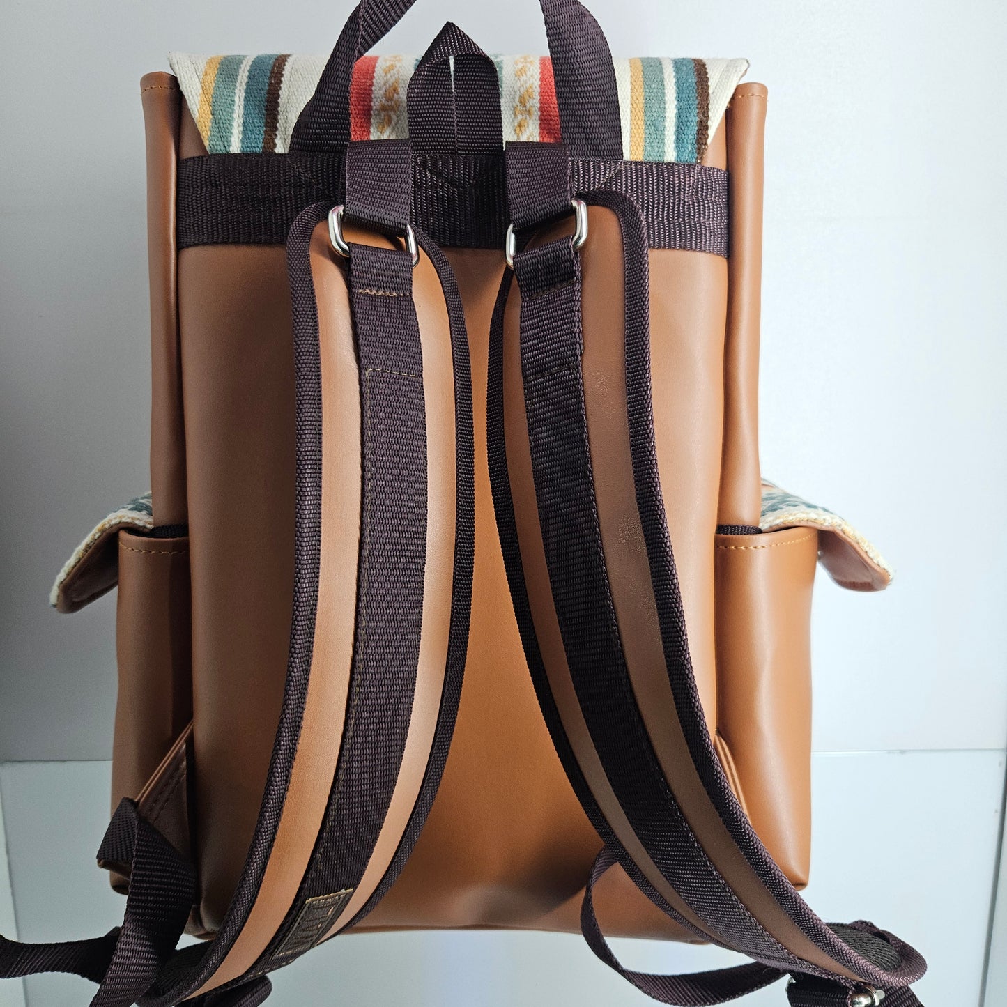 Mochila cuero (pastel)