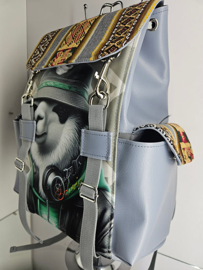 Mochila urbana (Llama hip hop)