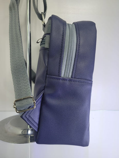 Mochila mini para dama (azul crema)