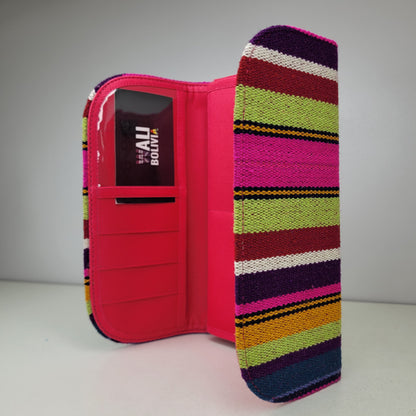 Billetera Porta Celular (Rosa)