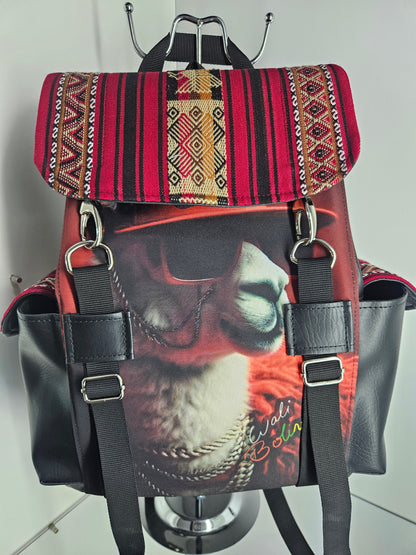 Mochila urbana (rojo hip hop)