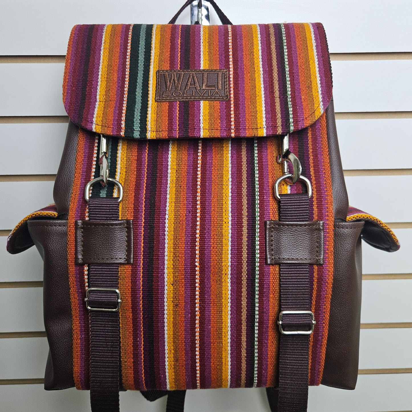 Mochila wali de aguayo natural (potosino)