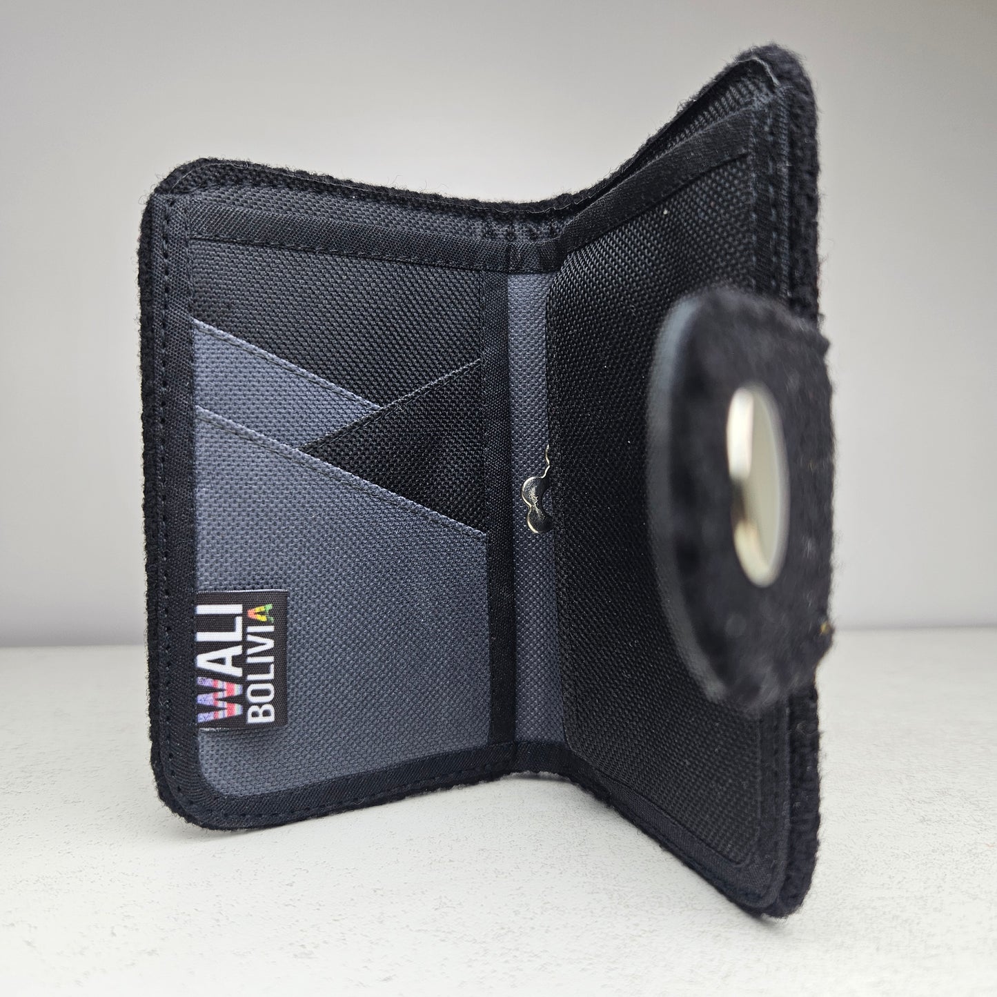 Billetera con broche (Perdiz negro)