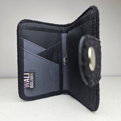 Billetera con broche (Perdiz negro)