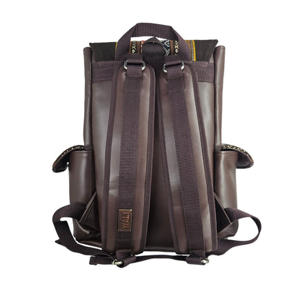 MOCHILA WALI CUERO _ Chocolate