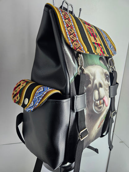 Mochila urbana(llama rapera)