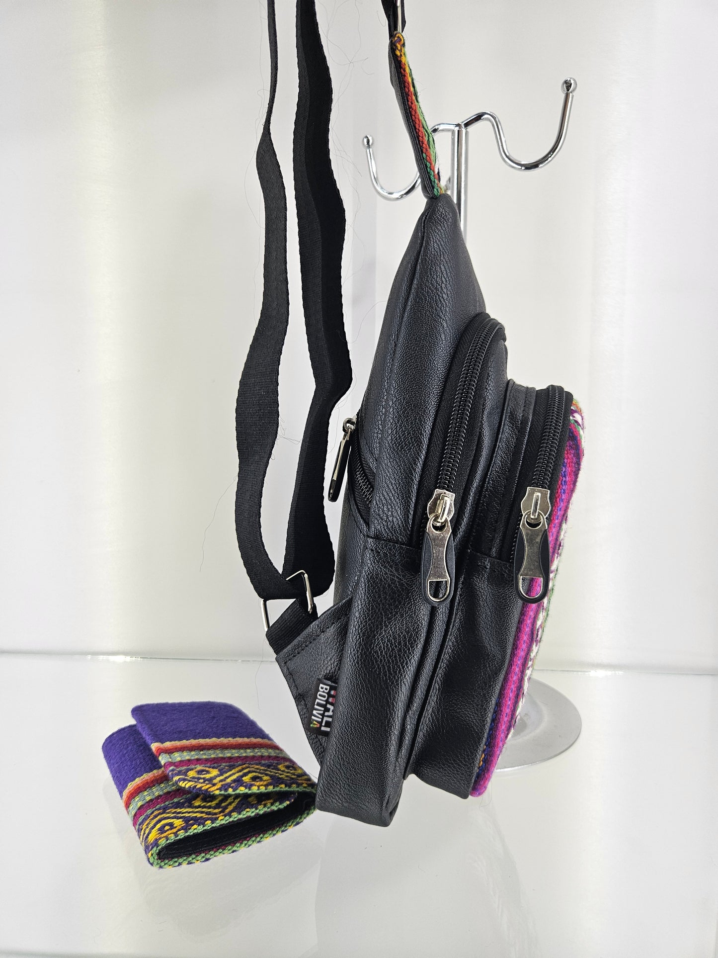 Combo Pechera y billetera triple (indigo)
