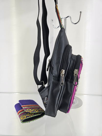 Combo Pechera y billetera triple (indigo)