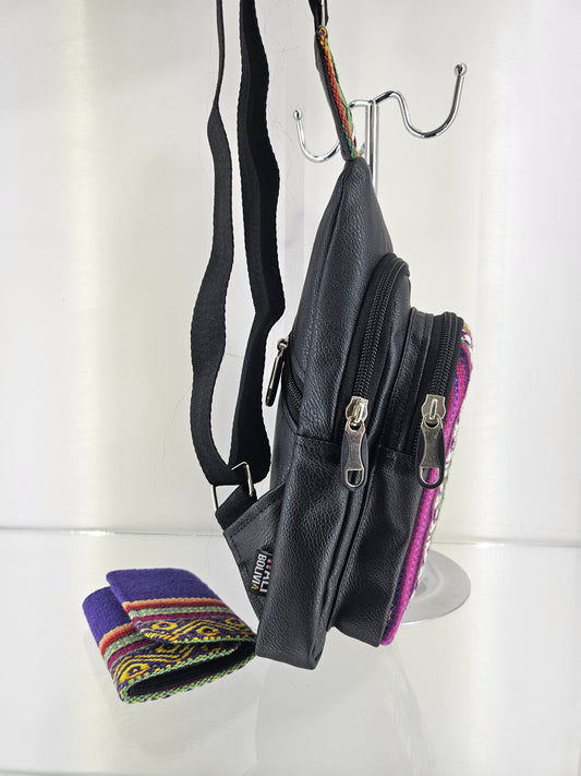 Combo Pechera y billetera triple (indigo)