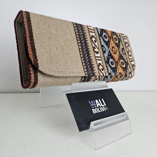 Billetera Portacelular (beige diseño bajo)