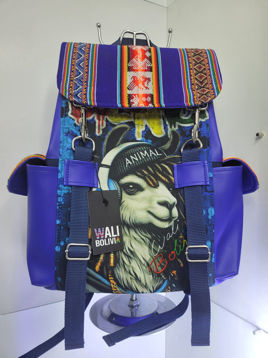 Mochila llamita rapera