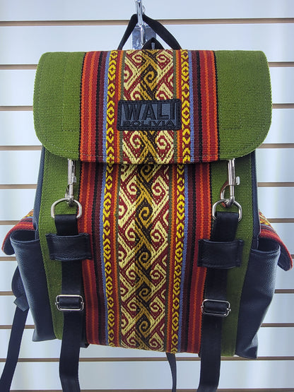 Mochila aguayo (wayra verde)