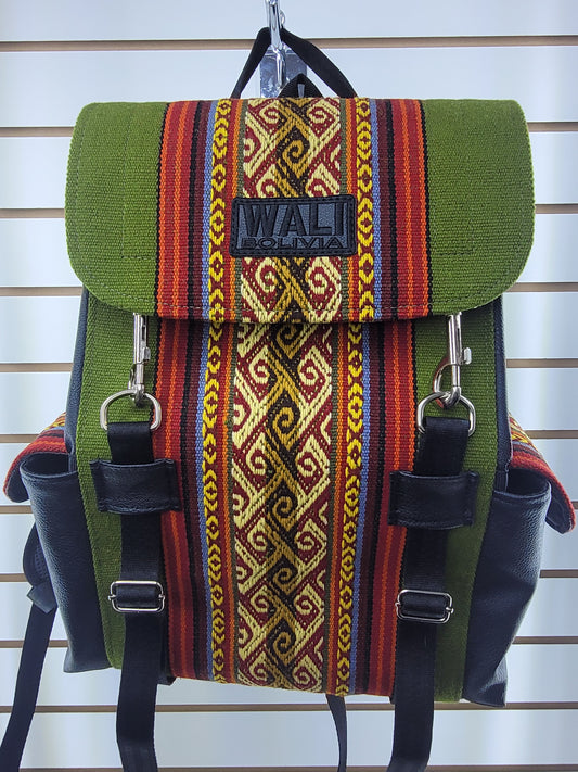 Mochila aguayo (wayra verde)