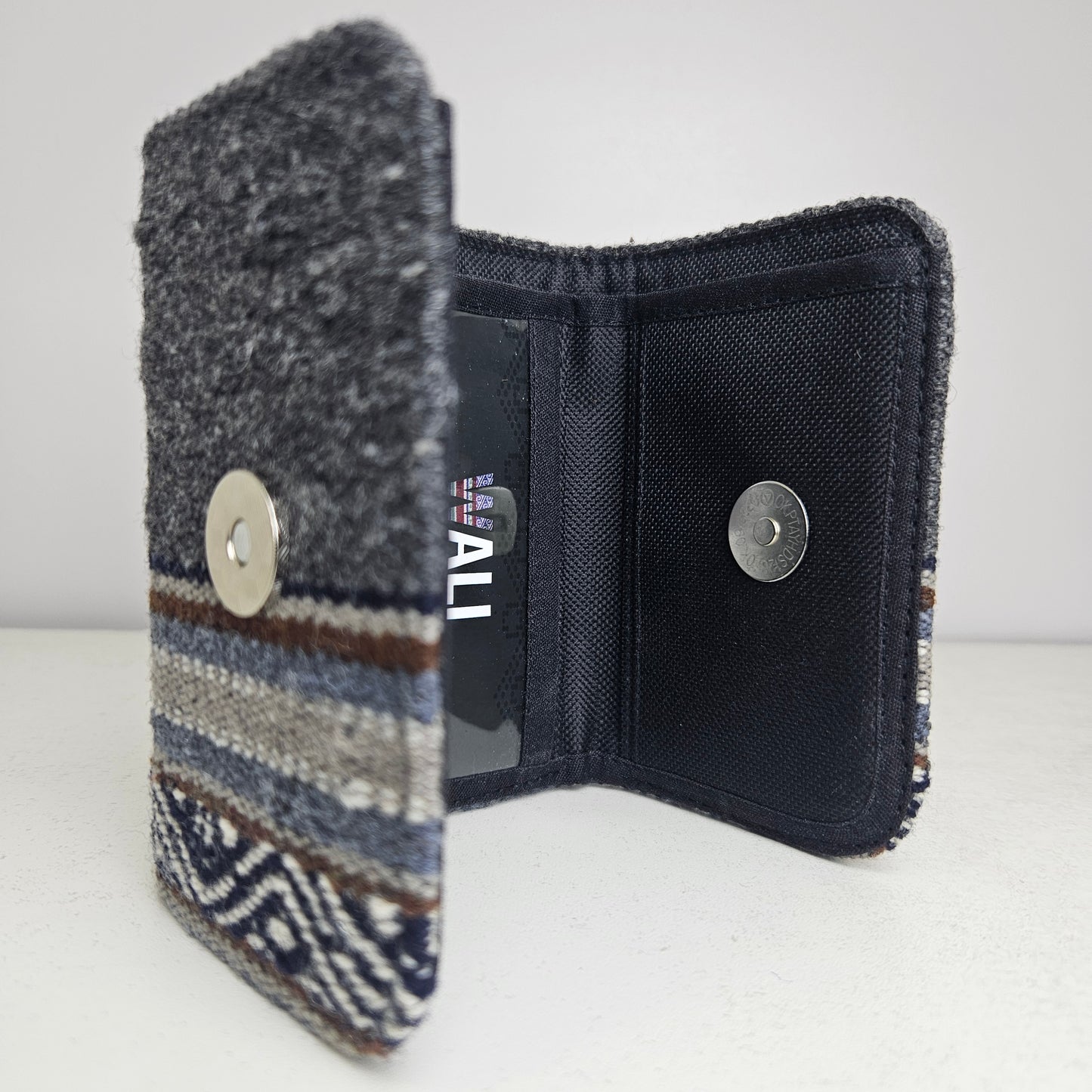 Billetera triple (gris plomo)