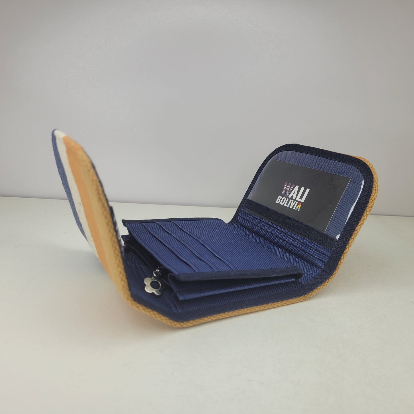 Billetera Mini (azul crema 1 )