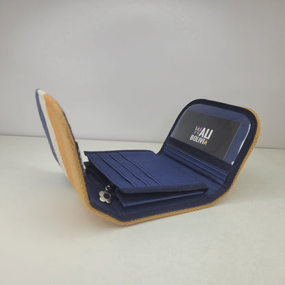 Billetera Mini (azul crema 1 )