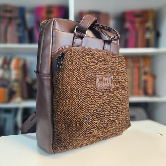 MOCHILA MORRAL _ perdiz cafe